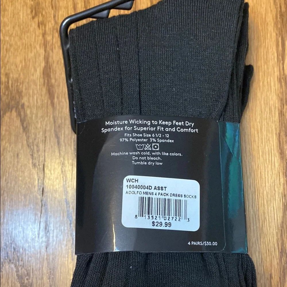 Adolfo Dress Socks 4 pack - Picture 2 of 3